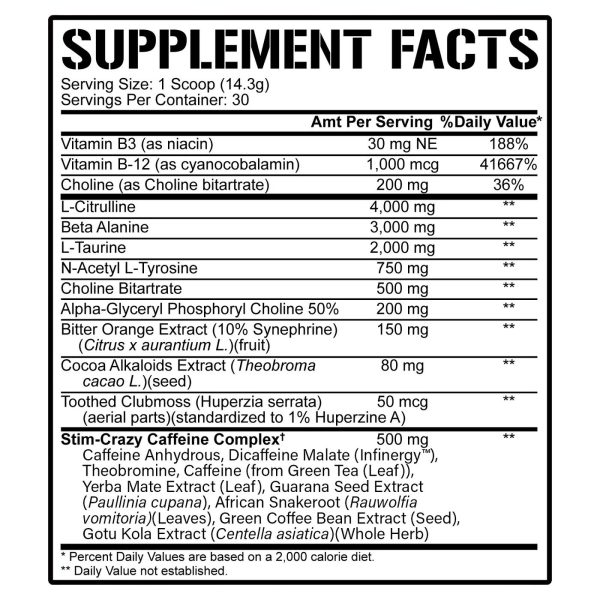 5150 High Stimulant Pre-Workout